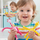 Kit com 4 Giraesticas - Girafas Fofas e Coloridas para Desenvolvimento Motor