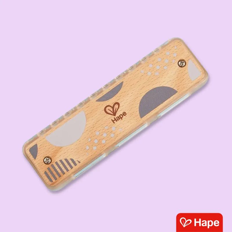 Hape Harmonica de Blues com 10 Furos - Instrumento Musical de Madeira para Crianças