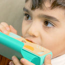 Gaita Infantil Educativa de Madeira com Luzes Guia, Músicas e Bateria Recarregável – Hape