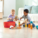 Conjunto de Blocos de Madeira Hape Quadrilla Stack Track para Corrida de Bolas