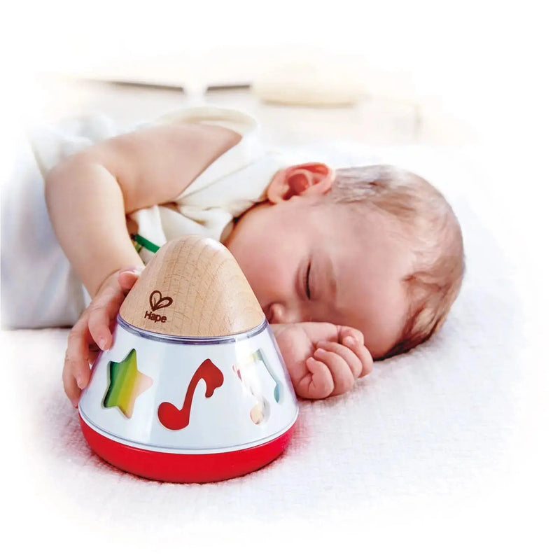Caixa de Música Giratória Brinquedo Sensorial de Madeira com Design Alemão – Hape