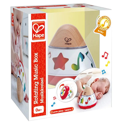 Caixa de Música Giratória Brinquedo Sensorial de Madeira com Design Alemão – Hape