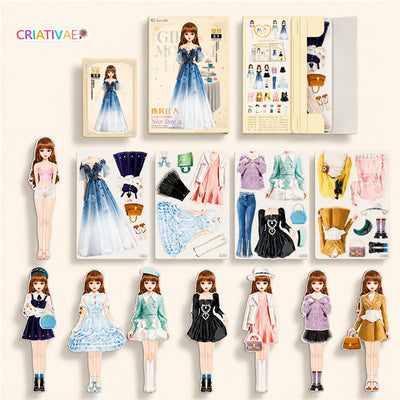 Styldoll Criativaê - Nova Boneca Fashionista com Roupas Magnéticas