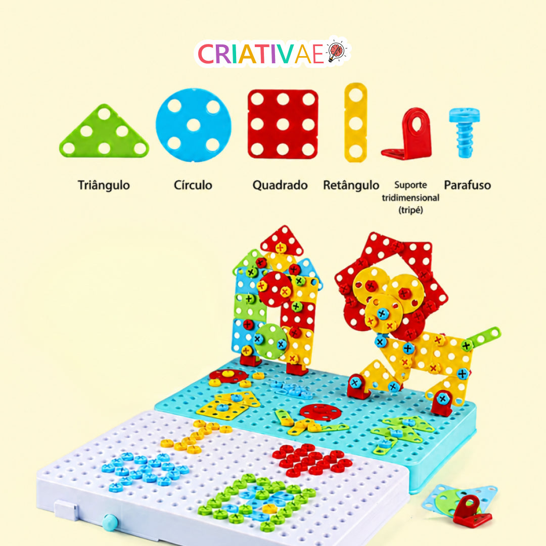 Tecto 3D - Brinquedo de Quebra-cabeça em Mosaico 3D