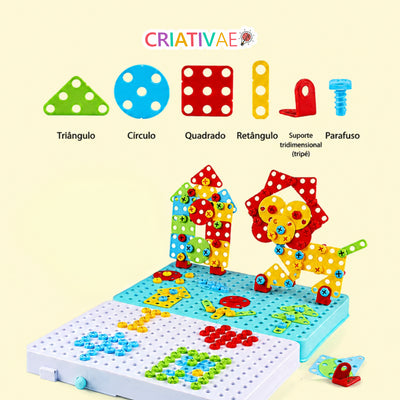Tecto 3D - Brinquedo de Quebra-cabeça em Mosaico 3D