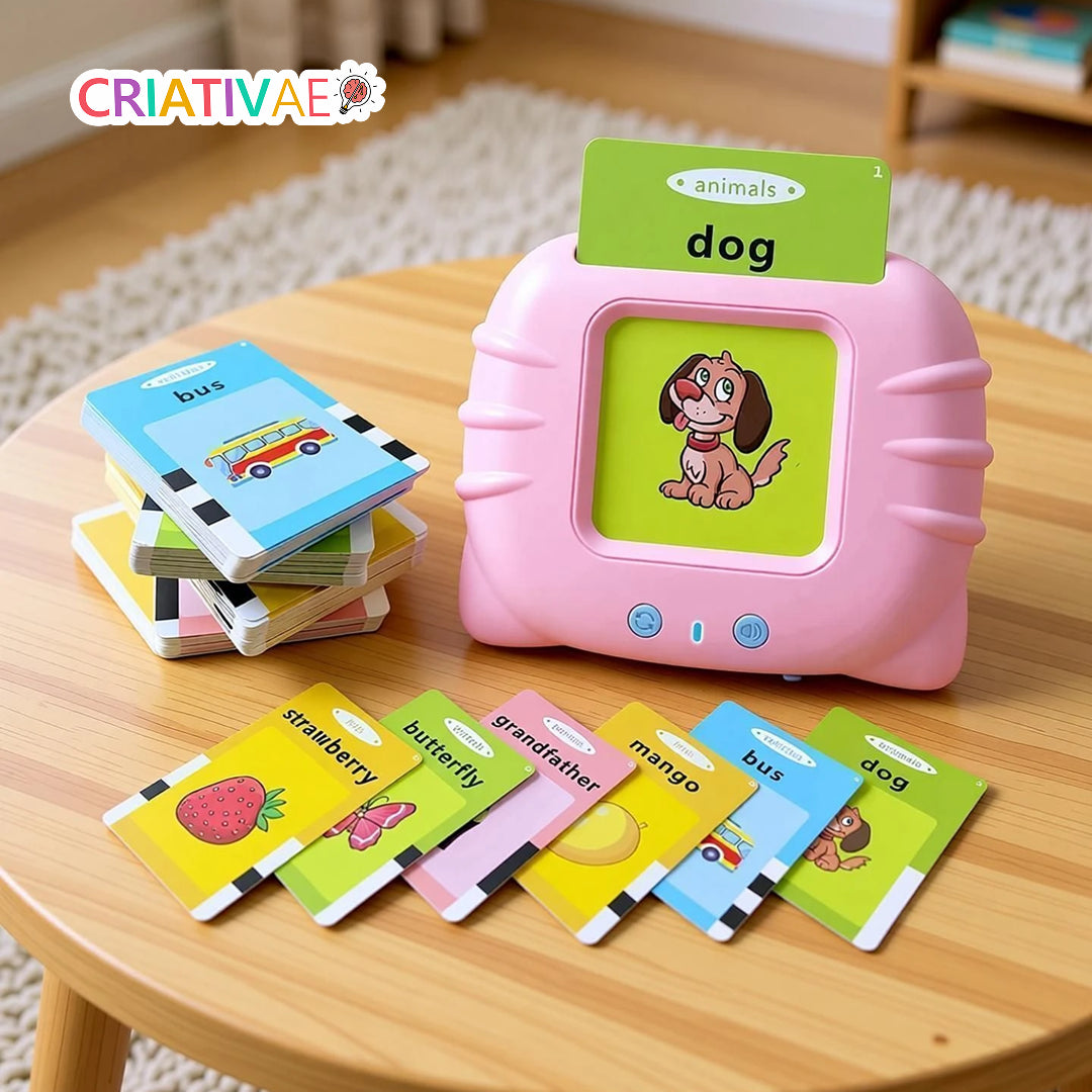 Card Kids - Cards Falantes Educacionais para Desenvolvimento Cognitivo e Linguístico - 224 palavras