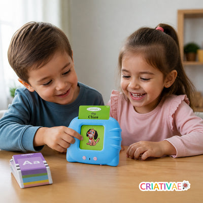 Card Kids - Cards Falantes Educacionais para Desenvolvimento Cognitivo e Linguístico - 224 palavras