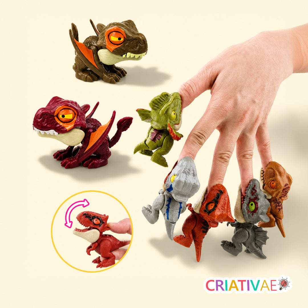 Kit Nhacssauros Criativaê - Kit Dinossauros de Brinquedo Anti-stress