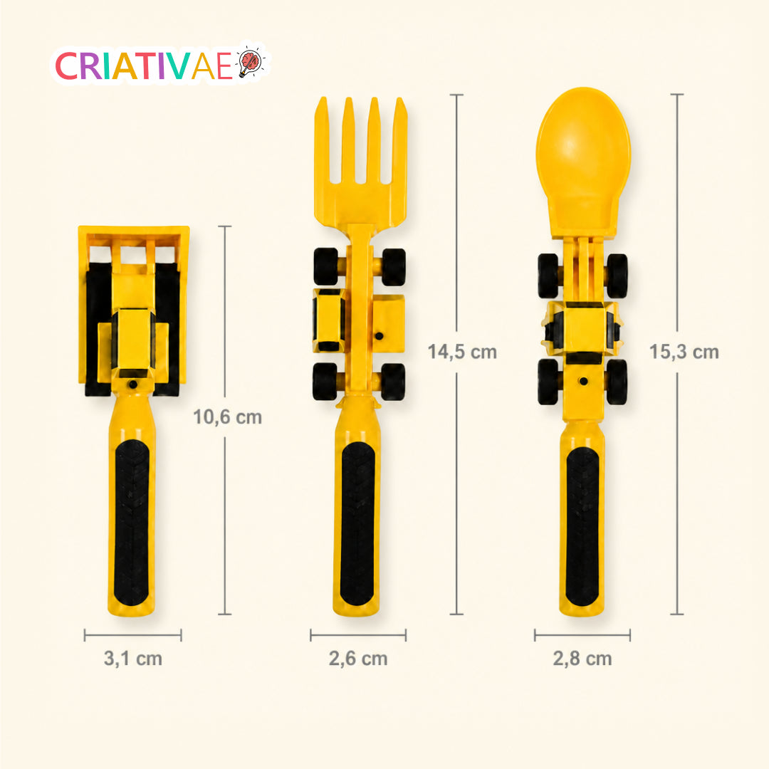 Kit Tratolher Criativaê - Prato e Talheres Interativos