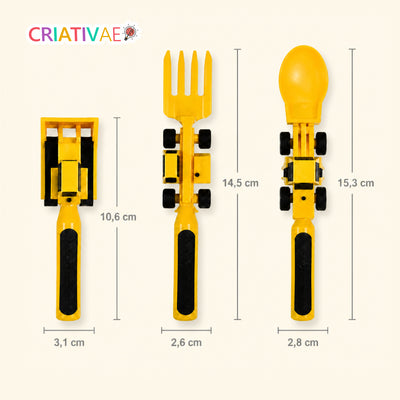 Kit Tratolher Criativaê - Prato e Talheres Interativos