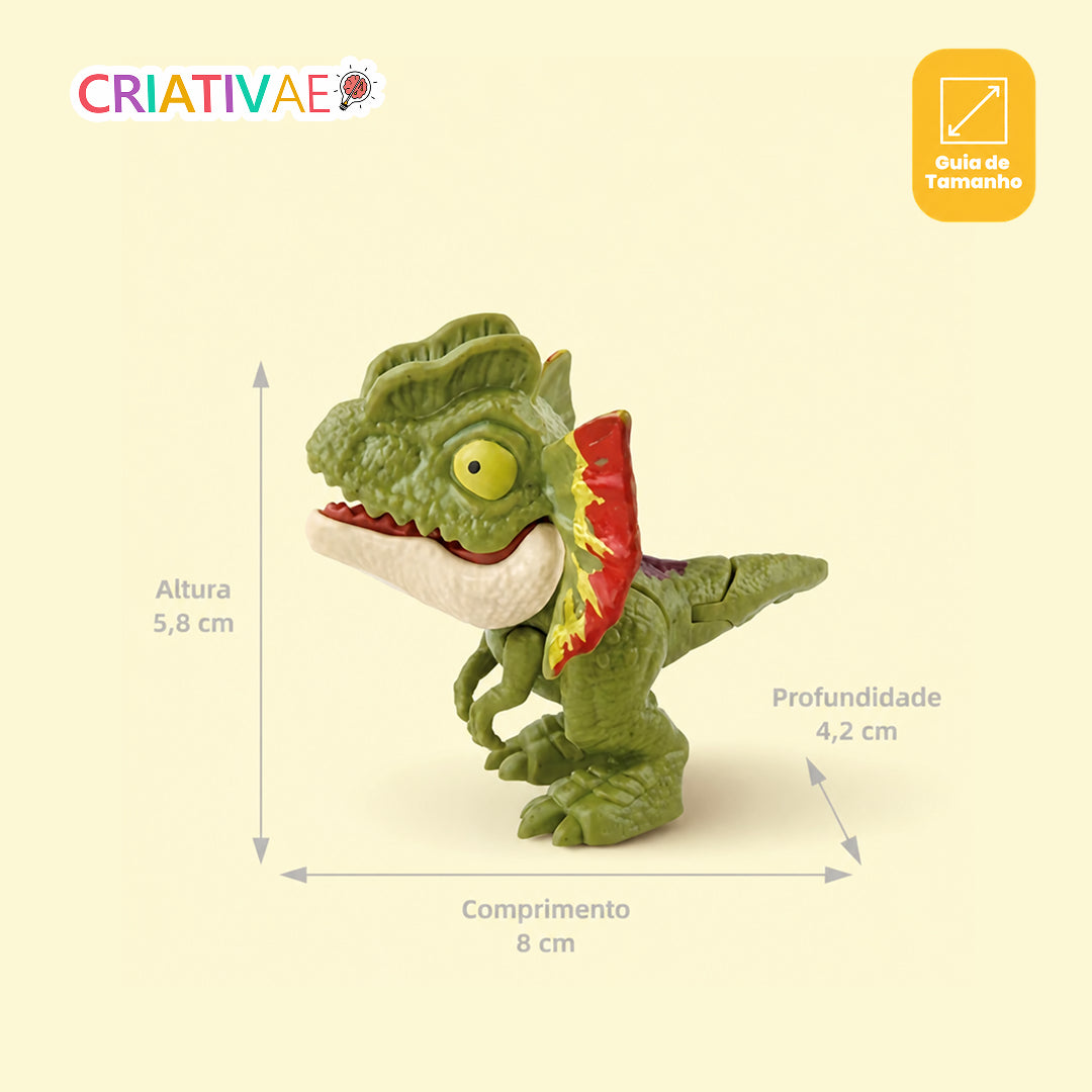 Kit Nhacssauros Criativaê - Kit Dinossauros de Brinquedo Anti-stress