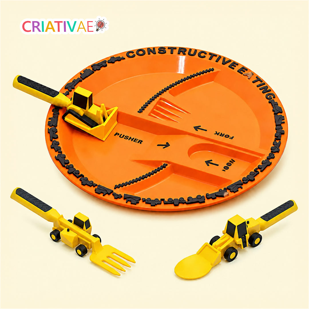 Kit Tratolher Criativaê - Prato e Talheres Interativos
