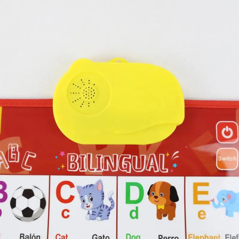 Pôster Interativo Bilíngue Inglês e Espanhol – Brinquedo Educativo Musical para Crianças | CRIATIVAE