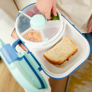 Lancheira Infantil GoBe Snack Spinner Original Portátil com Divisórias Rotativas Livre de BPA