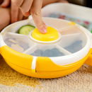 Lancheira Infantil GoBe Snack Spinner Original Portátil com Divisórias Rotativas Livre de BPA