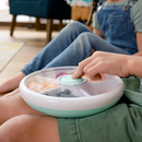 Lancheira Infantil GoBe Snack Spinner Original Portátil com Divisórias Rotativas Livre de BPA