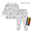 Pijama Mágico Lavável para Colorir Criativaê