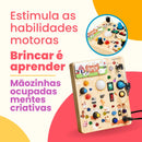 Painel de Atividades Montessori com Luzes LED e Tema de Fazenda – Brinquedo Educativo de Madeira | CRIATIVAE