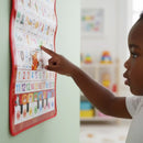 Pôster Interativo Bilíngue Inglês e Espanhol – Brinquedo Educativo Musical para Crianças | CRIATIVAE