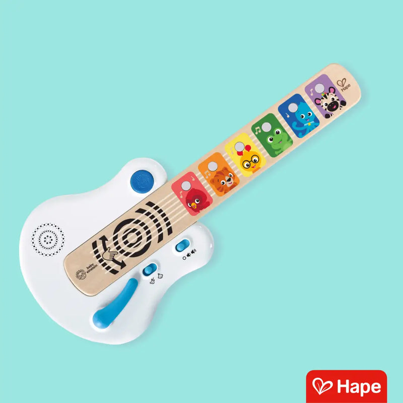 Guitarra Infantil Brinquedo Musical Educativo de Madeira com Magic Touch – Hape Baby Einstein