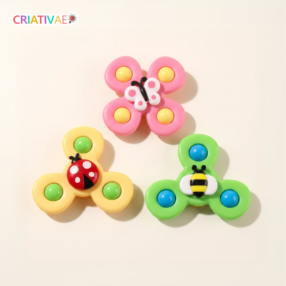 Spin Pop Criativaê - KIT de Brinquedos Giratórios Interativos