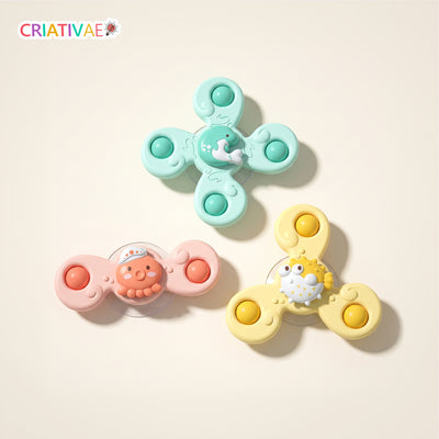 Spin Pop Criativaê - KIT de Brinquedos Giratórios Interativos