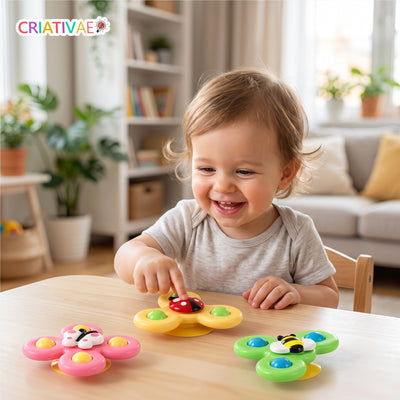Spin Pop Criativaê - KIT de Brinquedos Giratórios Interativos