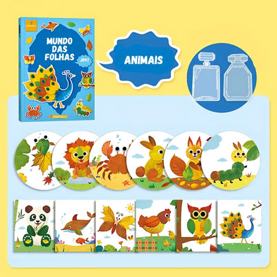Mundo das Folhas – Kit de Pintura 3D com Folhas Criativas | CRIATIVAE