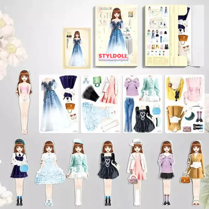 Styldoll - Boneca Fashionista Roupas Magnéticas