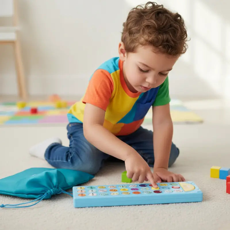 Dispositivo de Comunicação Infantil com Voz Gravável – Apoio para Crianças Não Verbais e Autistas | CRIATIVAE