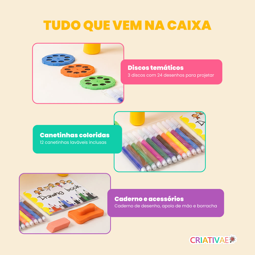 Table Kids Criativaê - Mesa Projetora de Desenhos