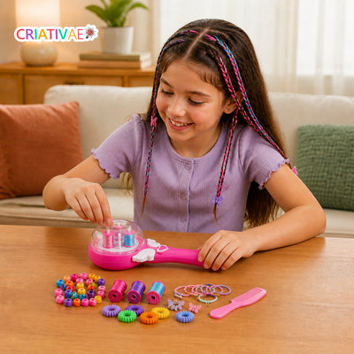 Tererê Twist Criativaê - Decorador de Cabelos Infantil com Linhas Coloridas