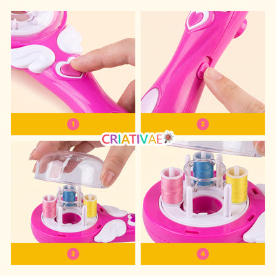 Tererê Twist Criativaê - Decorador de Cabelos Infantil com Linhas Coloridas