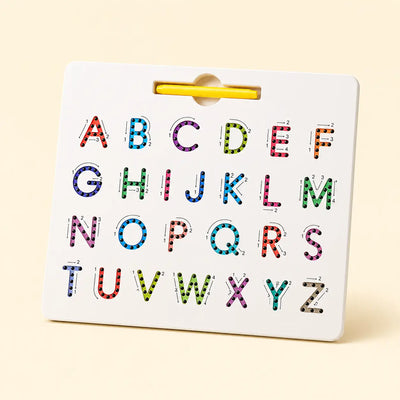 Quadro Magnético de Traçado de Letras Alfabéticas Educativo de Dupla Face | CRIATIVAE