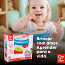 Tambor Musical Infantil de Madeira com Sons Luzes e Ritmos Guiados – Hape