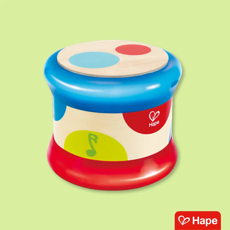 Tambor Musical Infantil de Madeira com Sons Luzes e Ritmos Guiados – Hape