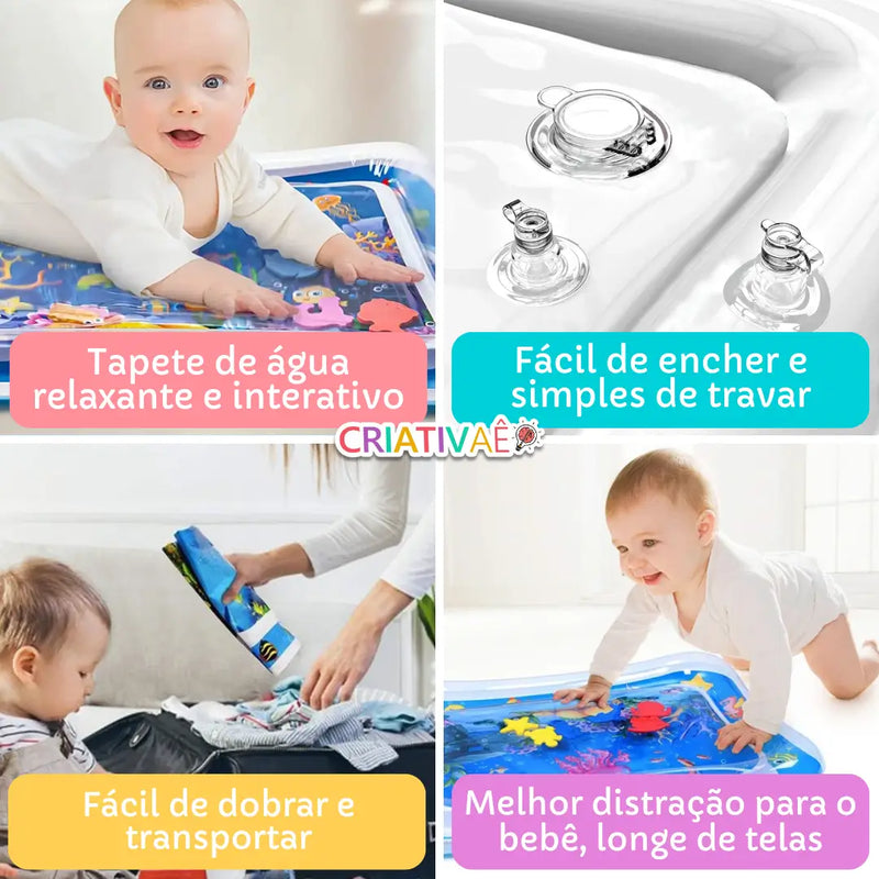 Tapete de Água Interativo para Bebês