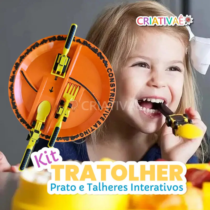 Kit Tratolher - Prato e Talheres Interativos