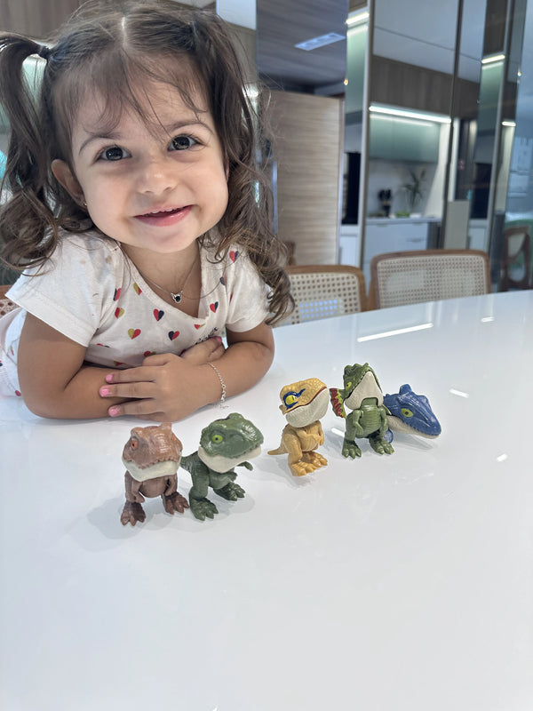 Kit Nhacssauros Criativaê - Kit Dinossauros de Brinquedo Anti-stress