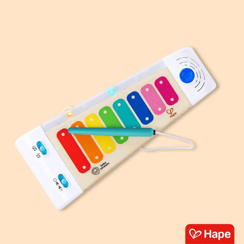 Xilofone Sensorial de Madeira Brinquedo Premium com Tecnologia Magic Touch e Luzes – Hape