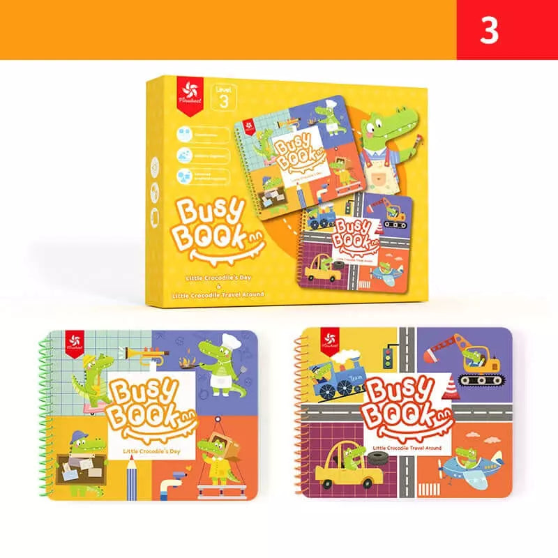 Busy Book - Livro Interativo Montessori + Brinde Exclusivo 3+ Criativaê Nível 3 