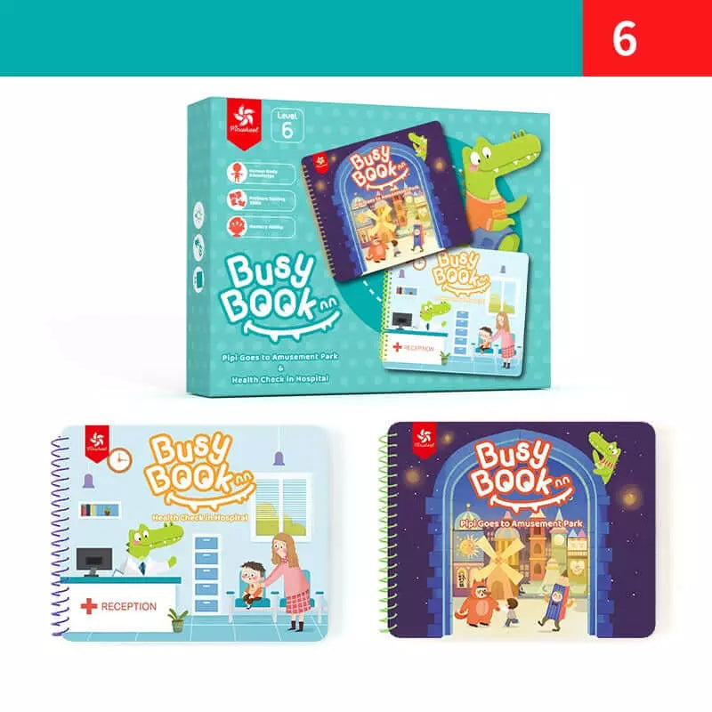 Busy Book - Livro Interativo Montessori + Brinde Exclusivo 3+ Criativaê Nível 6 