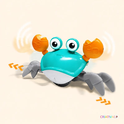 Caranguejo Criativaê - Brinquedo com Sensor de Obstáculos, Música e Luzes