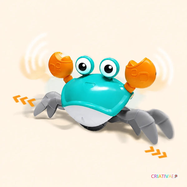 Caranguejo Criativaê - Brinquedo com Sensor de Obstáculos, Música e Luzes