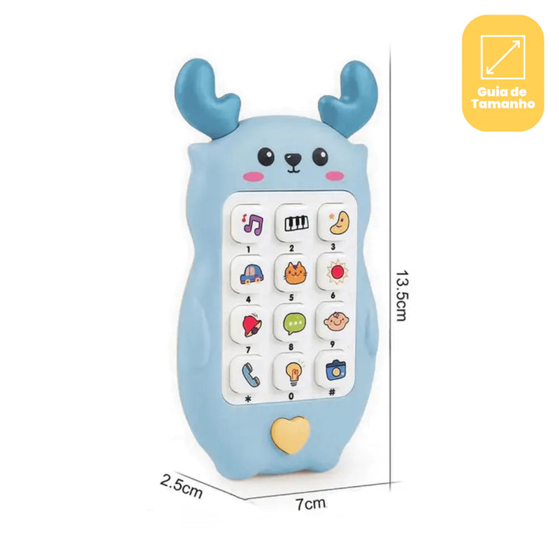 Celly Rena - Celular de Brinquedo Musical e Interativo + Brinde Exclusivo 0-2 Criativaê 