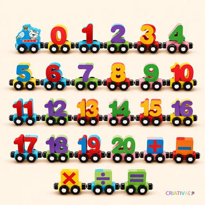 Conta Trem - KIT de Trens Magnéticos Educativos