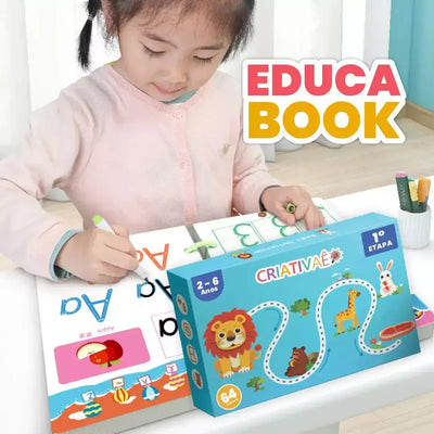 Educa Book - Livro Reutilizável Para Habilidades Motoras Finas