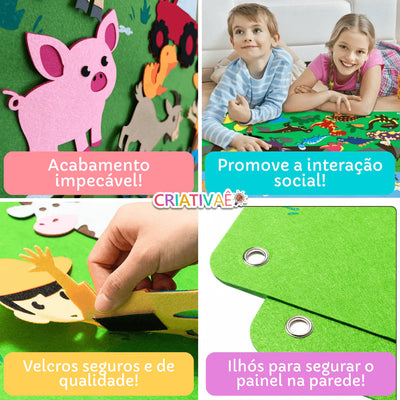 Felt Lândia - Painel Interativo de Histórias