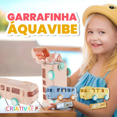 Garrafinha AquaVibe Térmica Hidratação Garantida com Design Inovador + Brinde