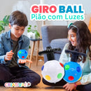 Giro Ball - Pião com Luzes + Brinde Exclusivos 3+ Criativaê 